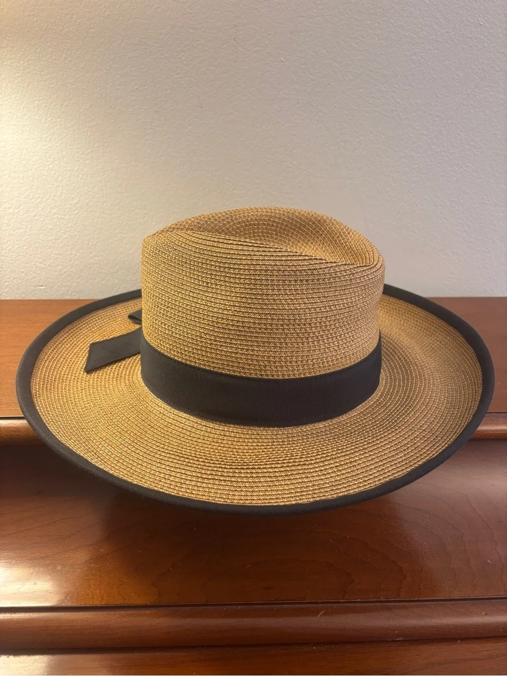 Eric Javits Squishee Instinct Straw Fedora Sun Hat Natural - Picture 4 of 14